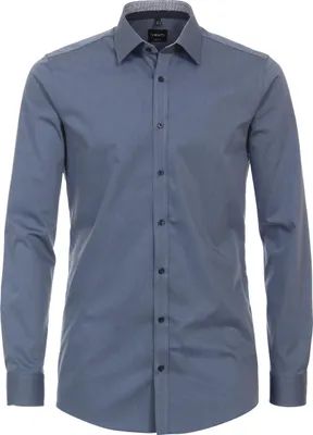Produktbild von VENTI Herren Businesshemd Langarm Kent Body-Fit Blau 46