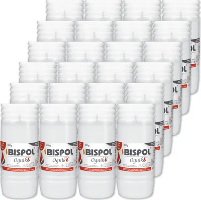 Obrázek produktu pro Náplně do parafínových svíček BISPOL WP3 72H 24ks.