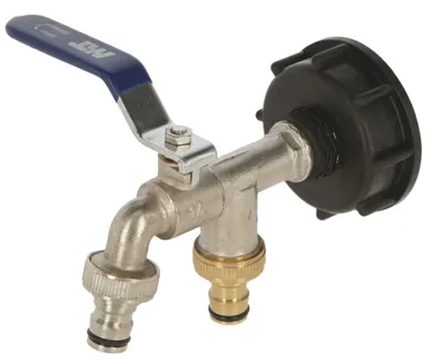 Produktbild von Merkloos IBC-Adapter S60x6, mit 2x Gardena-Anschluss