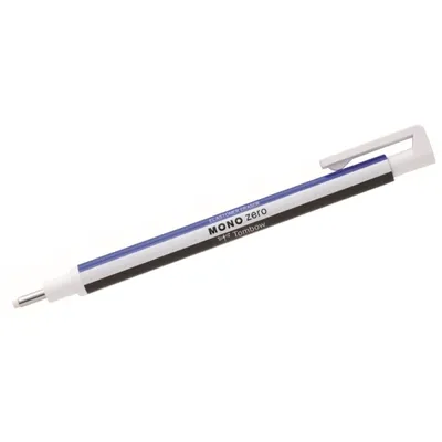 Image de Tombow EH-KURMONO zero classic pointe ronde blanc/bleu/noir