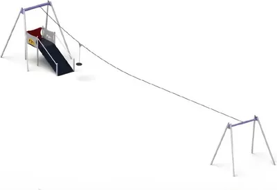 Immagine prodotto di Seilrutsche Freiluftspielplatz Bewegungspark Spielzeugboote Bewegungspark Kinder