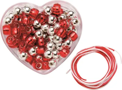 Produktbild von Glorex Kinderschmuck Kette 6,5 x 6 x 3cm rot