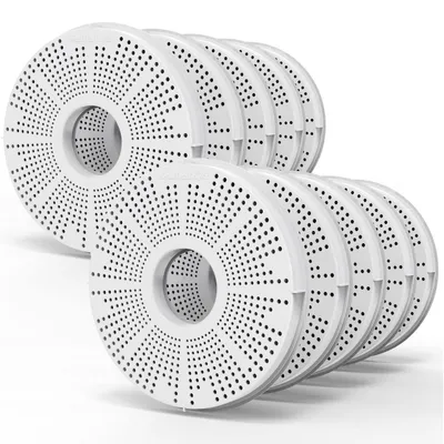 Image de Lot de 10 filtres de rechange pour fontaines à eau pour chats, compatibles avec la fontaine Catit Flower, diamètre de 14 cm