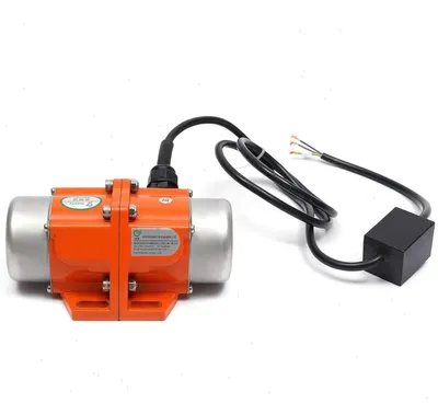 Produktbild von Vibrationsmotor - 1-Phase 100 W - 220 V - 3000 U/min - Geschlossenes Gehäuse - Einstellbare Vibrationskraft - 17×11×7,5 cm - Orange