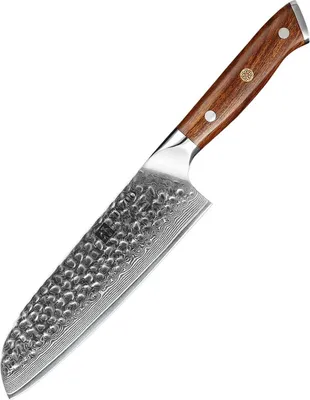 Produktbild von XinZuo - Damast-Santoku-Messer - B13D Yu series