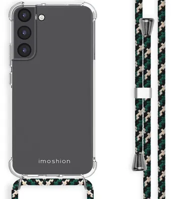 Imagen del producto de Funda trasera transparente con cordón para Samsung Galaxy S22 Plus - Green Multi Colour