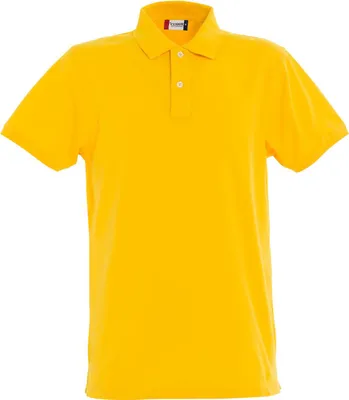Produktbild von Premium Stretch Polohemd für Herren und Damen, vorgeschrumpft, mit Perlmuttknöpfen