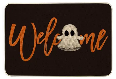 Halloween-Fußmatte Geist Willkommen 40x60 cm