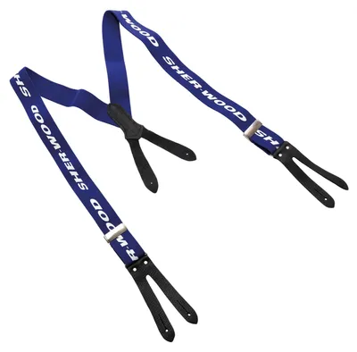 Produktbild von Sherwood Hosenträger Pro Leder Junior - blau
