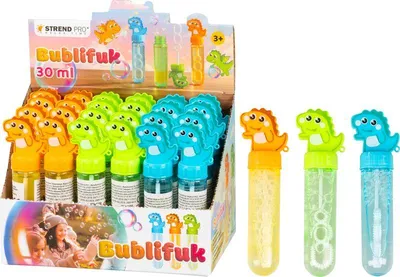 Image de Kit de bulles de savon Strend Pro, modèle Dragon, 30 ml, mélange de couleurs, boîte dede 24 pièces.