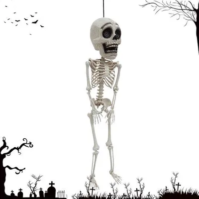 Zdjęcie produktu dla Dekoracja na Halloween - szkielet, wysokość 105 cm, ruchoma