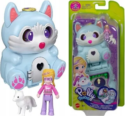 Produktbild von MATTEL POLLY POCKET ARCTIC FOX FOX Puppe zum Öffnen und Drehen