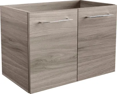 Produktbild von FACKELMANN Waschtischunterschrank LIMA / Badschrank mit Soft-Close-System / Maße (B x H x T): ca. 60 x 42 x 35 cm / hochwertiger Badezimmerschrank / Korpus: Braun / Front: Braun