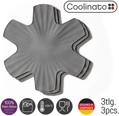 Produktbild von Coolinato Set 6tlg Silikon Pfannenschutz