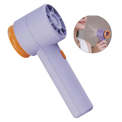 Produktbild von Mini Handventilator USB wiederaufladbar, tragbarer Ventilator mit 3 Geschwindigkeiten, leise, kompakt, für Reisen & Sommer, für Damen & Outdoor