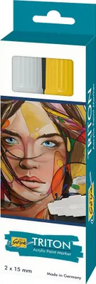 Produktbild von SOLO GOYA Triton Acrylic Paint Marker 15.0 2er Set Silber und Gold