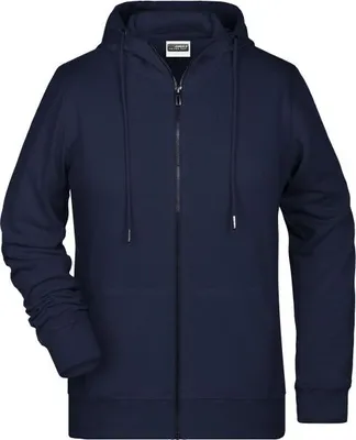Produktbild von Sweat-Jacke mit Kapuze und Reißverschluss navy, Gr. XXL