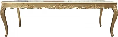 Produktbild von Casa Padrino Barock Esstisch Gold 250 x 100 x 84 cm - Massivholz Luxus Esszimmertisch