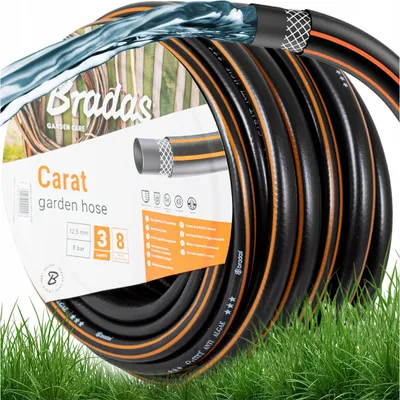 Zdjęcie produktu dla Wąż ogrodowy Bradas Carat 1/2" 50m | Pomarańczowy/czarny