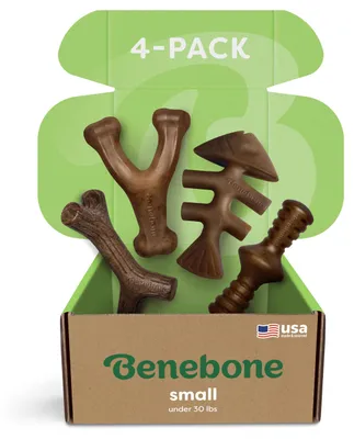 Produktbild von Benebone S 4er-Pack Hundespielzeug für aggressive Kauer – bis 30 lbs