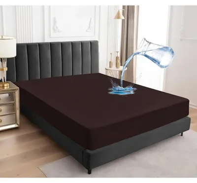 Zdjęcie produktu dla Wodoodporny pokrowiec na materac, 180x200 cm, z gumką, oddychający, łatwy w pielęgnacji