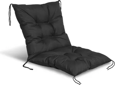 Produktbild von Gartenkissen 50x50x50 cm für einen Stuhl, wasserdicht, schwarz