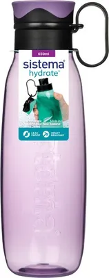 Obrázek produktu pro Sistema® Hydrate™ Tritanová láhev Traverse Flip Top 650 ml, fialová
