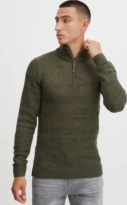 Produktbild von INDICODE IDValero - 35663MM Herren Strickpullover Troyer Grobstrick Pullover