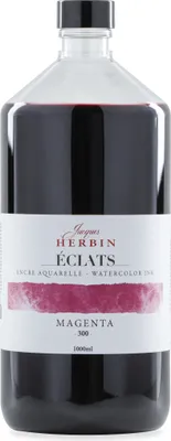 Produktbild von Jacques Herbin Aquarelltine Éclats, Flasche 1000ml - Magenta 19300T
