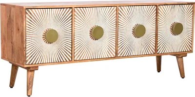 Produktbild von TV-Möbel Home ESPRIT Gold natürlich Holz 145 x 40 x 60 cm