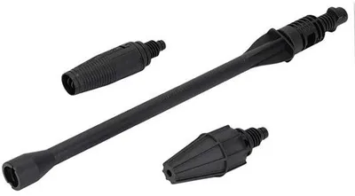 Obrázek produktu pro 3 ks – rozstřikovače a lapače nečistot – pro řadu Kärcher K2, K3, K4, K5, K6, K7 – 2 trysky – nastavitelný paprsek