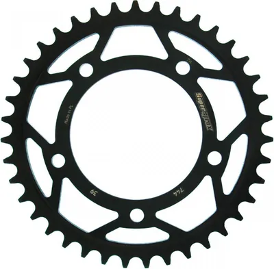 Produktbild von Stahl-Kettenrad Supersprox 525 - 39Z (schwarz) RFE-744:39-BLK|ID 100,0 LK 124,0 5-Loch