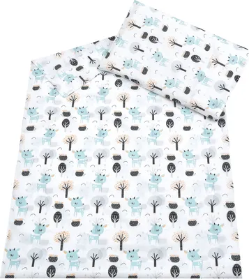 Produktbild von Baby-Delux Babybettwäsche Kinderbettwäsche 2 Tlg. 100 x 135cm Bettwäsche Waldreh