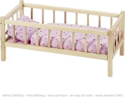 Produktbild von Goki Puppenbett, Puppenhausbett/-Babybett, 3 Jahr(e)