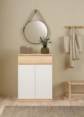 Image de Naia Armoire à chaussures Jackson Hickory blanc