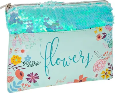 Image de Trousse à crayons Sachet Flowers Starpak