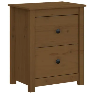 Zdjęcie produktu dla vidaXL Stolik nocny miodowy brąz 50x35x61,5 cm lite drewno sosnowe