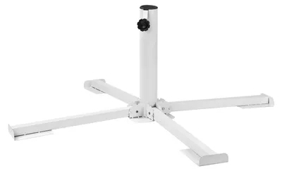 Sonnenschirm Sonnenschirmständer Ständer Schirm Garten Halter Weiß Für Max. 50mm Mast 912115 41024 4031765410243