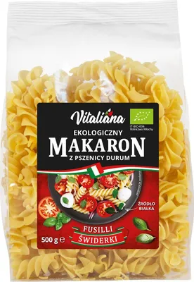Zdjęcie produktu dla MAKARON (SEMOLINOWY) ŚWIDERKI500 g - VITALIANA