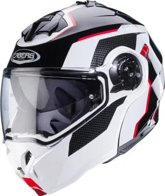 Image de Caberg Duke Evo Move casque pliable, noir/blanc/rouge, S (55/56)