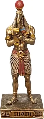 Produktbild von Ägyptischer Gott Thoth, Miniatur, bronziert/coloriert