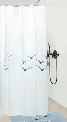 Produktbild von Duschvorhang 180x200 Badvorhang Duschabtrennung Duschgardine Duschvorhangschirm Möwe