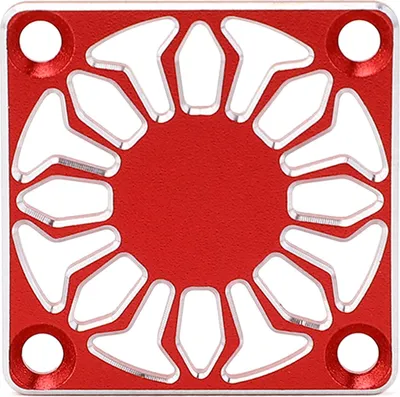 Obrázek produktu pro Kryt RC ventilátoru, univerzální ochrana z hliníkové slitiny pro chladiče motorů ESC, 30 x 30 mm, červený