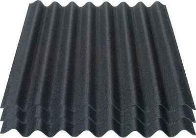 Produktbild von Onduline Easyline Dachplatte Wandplatte Bitumenwellplatten Wellplatte 3x0,76m²  - schwarz