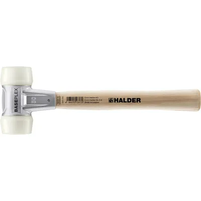 Produktbild von Halder Schonhammer Baseplex Länge 340mm Kopf-Durchmesser 50mm 900g weiß - Nylon - 3908050