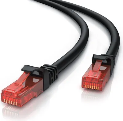 Produktbild von CSL Cat 6 Gigabit Ethernet LAN Kabel - mehrfach geschirmt - UTP Gigabit - 1000 Mbit/s - Patchkabel - Netzwerkkabel - 15m