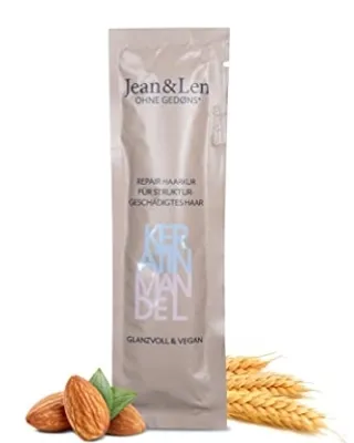 Zdjęcie produktu dla Jean & Len Repair Haarkur Keratin/mandel, Kobiety, Odżywka do włosów nieprofesjonalna, Włosy zniszczone, Niesforne włosy, Wszystkie kolory, Przeciw puszeniu się, Naprawa, Świecący, Wzmacniający, 20 ml