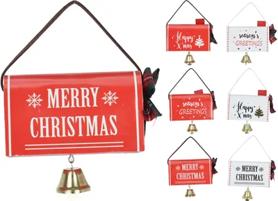 Imagen del producto de Buzón decorativo navideño para colgar, 10,5 cm