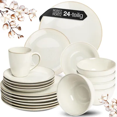 Produktbild von Moritz & Moritz SENSE beige Geschirrset 24 stk.