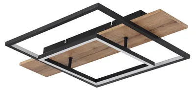 Produktbild von LED Deckenleuchte, Metall, Schwarz, Dimmbar, Memoryfunktion